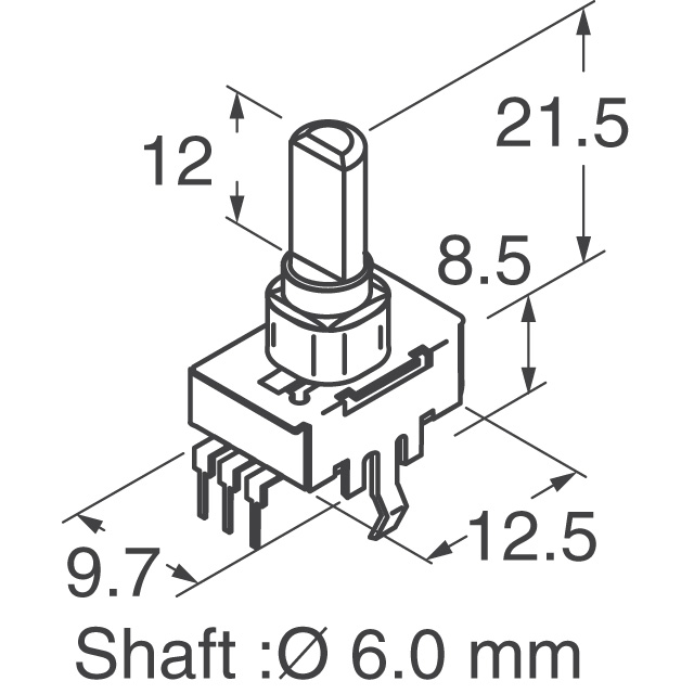 EVU-F2LFL3D53 Panasonic Electronic Components  Drehpotentiometer Rheostate